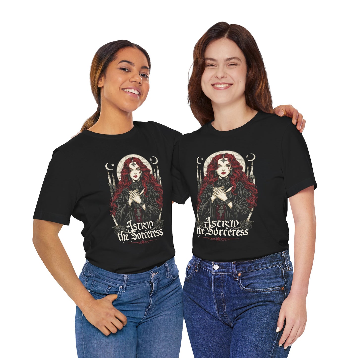 Astrid the Sorceress Gothic T-Shirt | Dark Fantasy Witch Tee