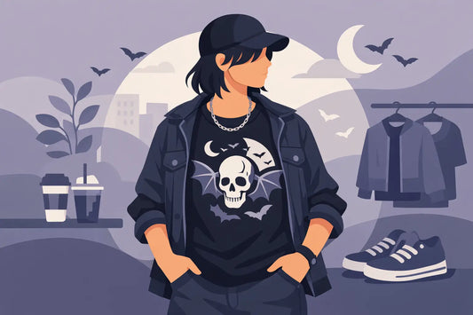 How to Wear Gothic Tees Casually