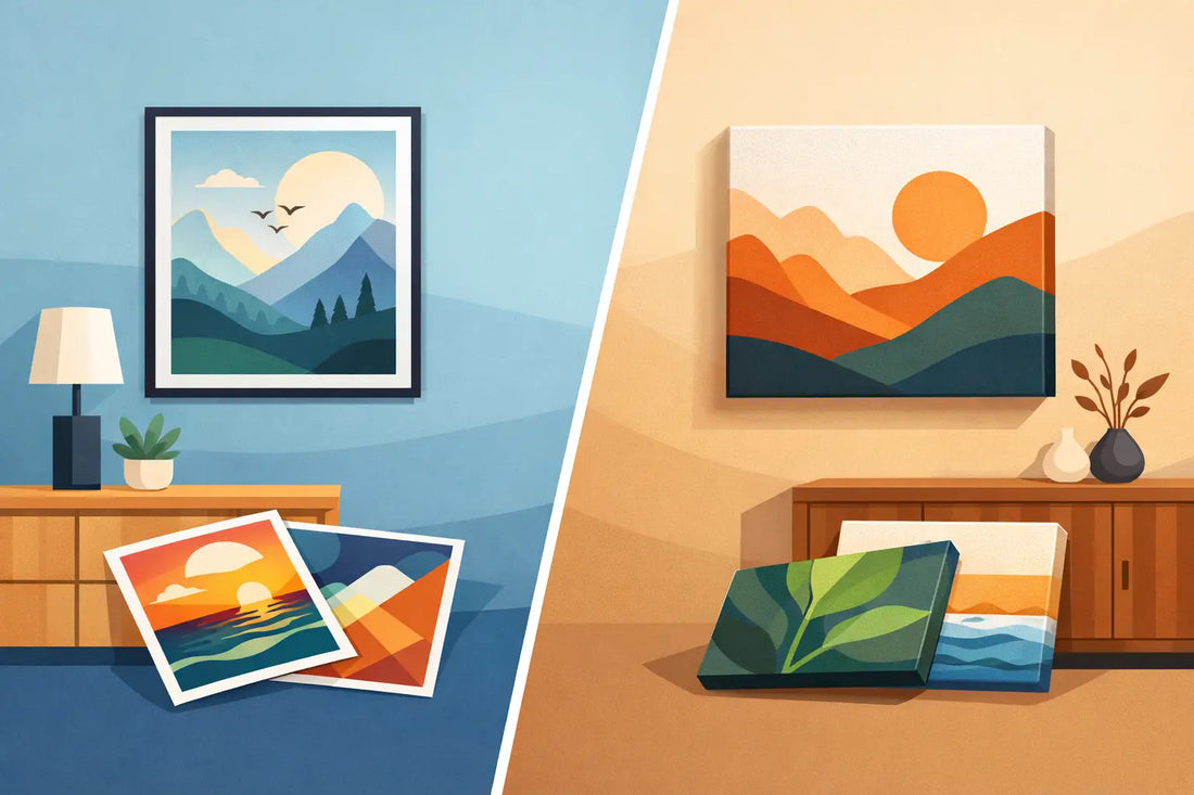 Poster Prints vs Canvas: Which Fits Your Walls?