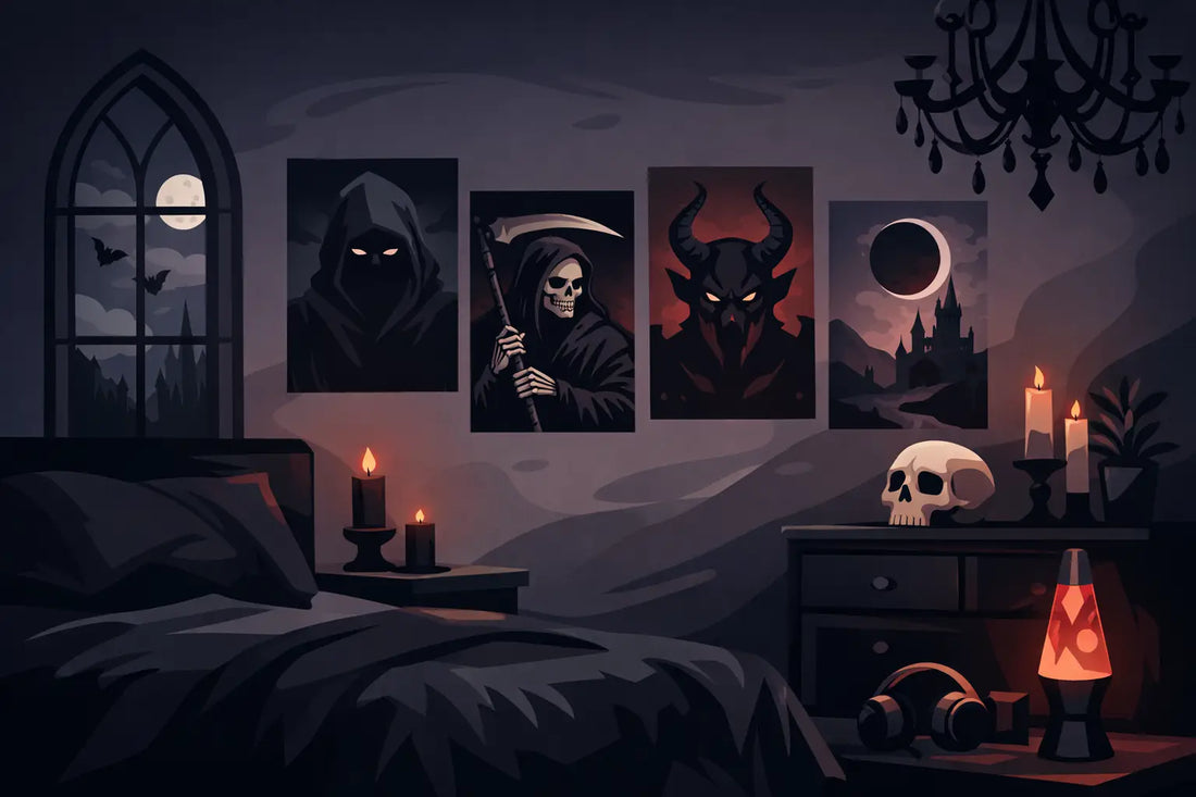 Gothic Room Makeover With Posters That Hit Hard