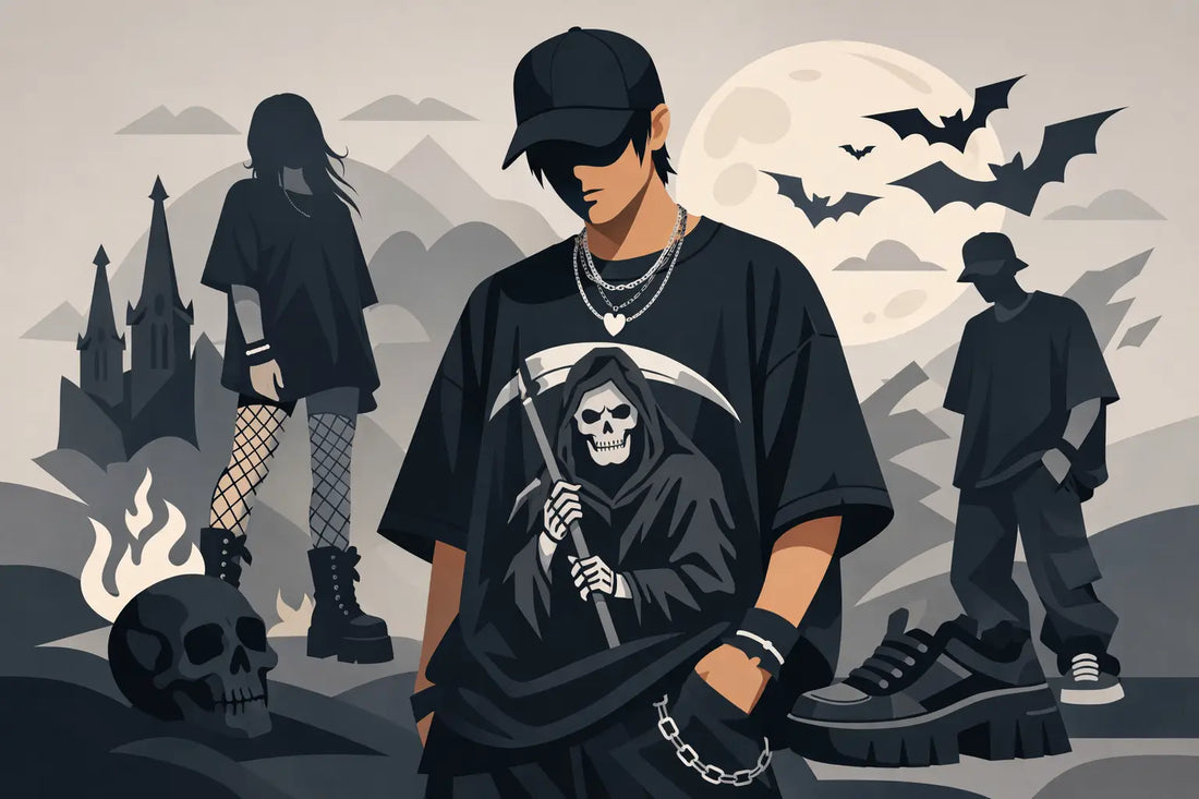 Oversized Gothic T Shirt Outfits That Hit Hard