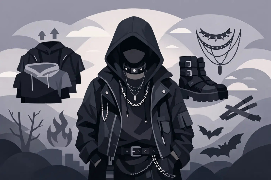 How to Layer Goth Streetwear Right