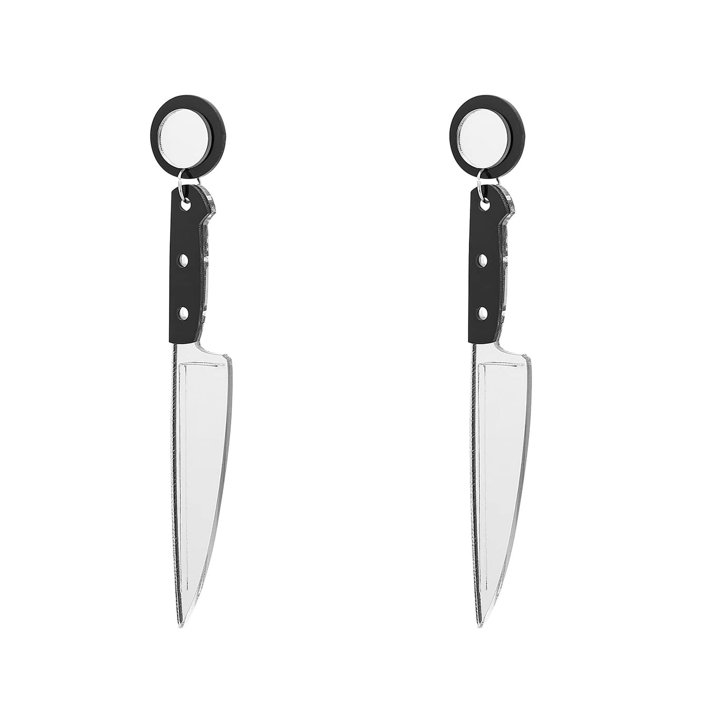 GBAHFY Halloween Ghost Face Knife Earrings Women Acrylic Drop Dangle Scream Gothic Statement Howling Skull Hypoallergenic Jewelry Gifts Lady Party Costume Decorations Accessories (B)