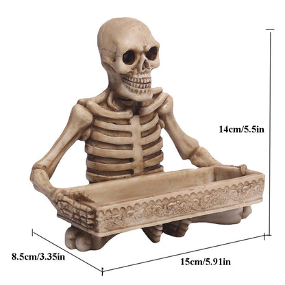 Gothic Resin Skull Tray for Jewelry and Decoration