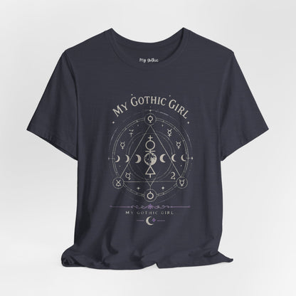 My Gothic Girl "The Alchemist" Gothic Design Short Sleeve T Shirt
