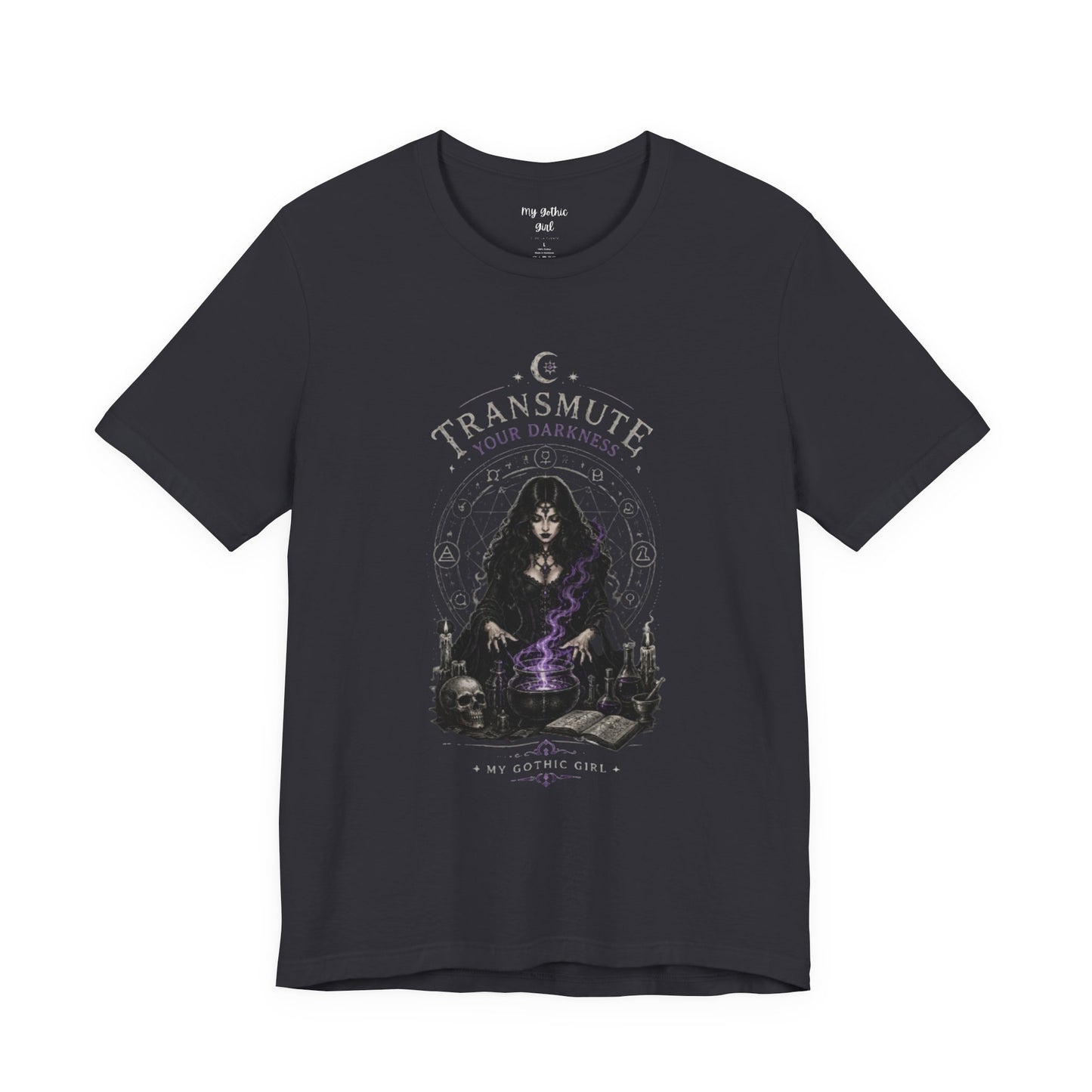 Transmute Your Darkness Alchemist Arts Tee — Witchy Occult Graphic T-Shirt