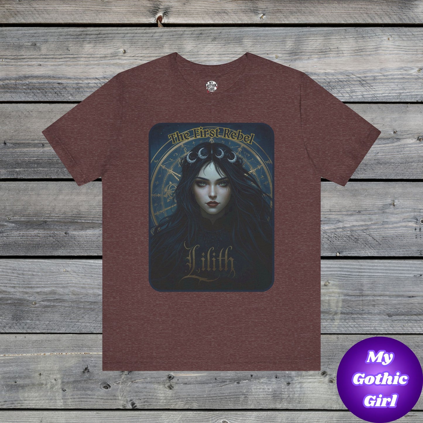 The First Rebel -"Lilith" Graphic T-Shirt – Alt Aesthetic Poetic Goth Street-wear