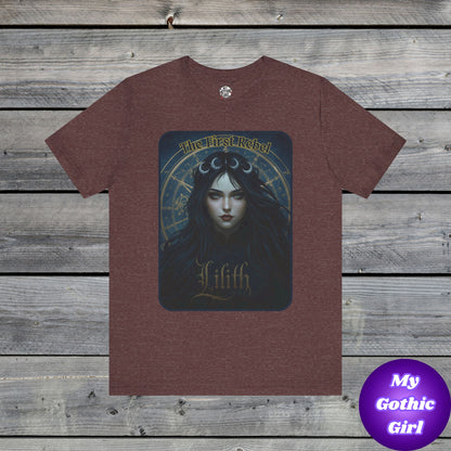 The First Rebel -"Lilith" Graphic T-Shirt – Alt Aesthetic Poetic Goth Street-wear