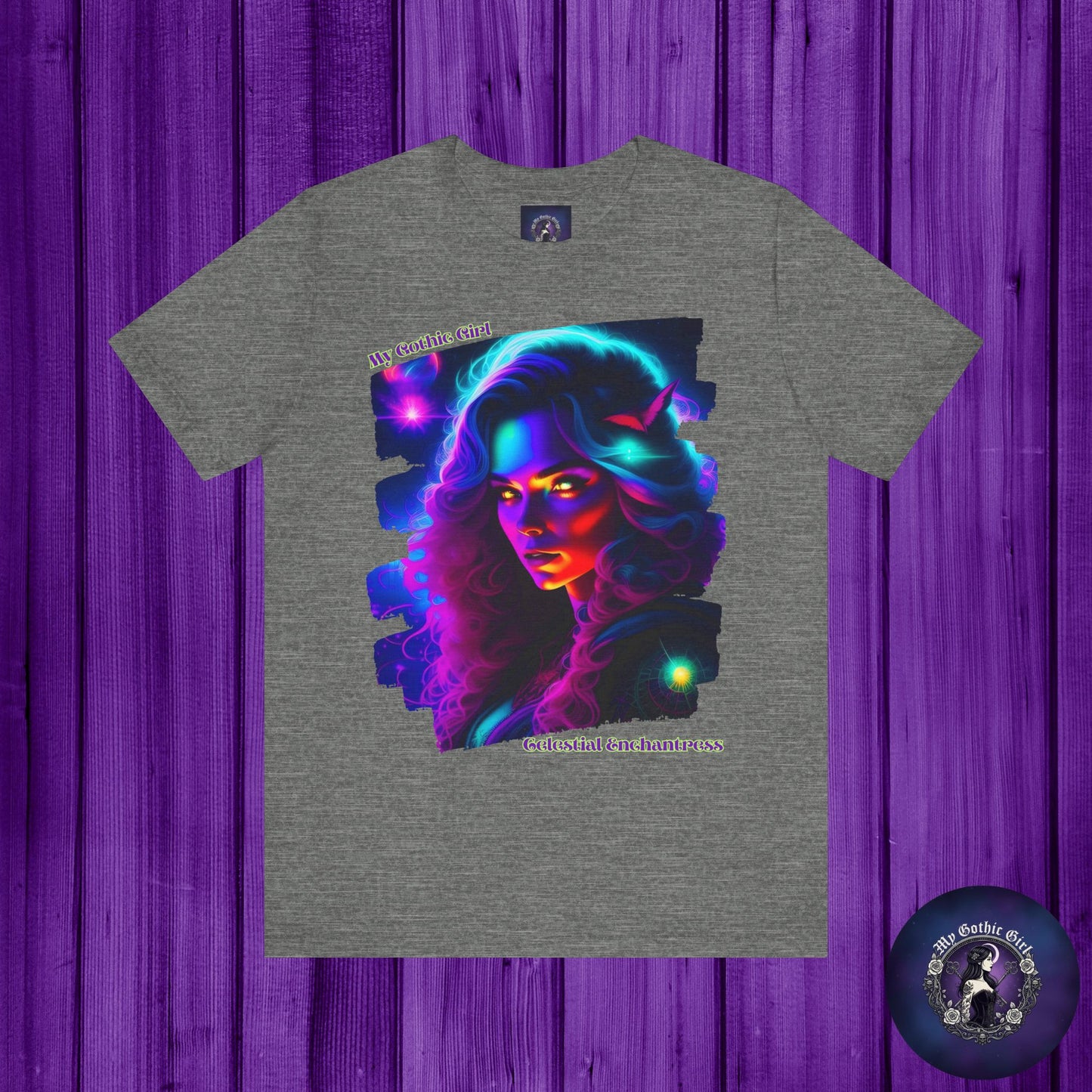 Celestial Enchantress Poetic Goth Graphic Tee – My Gothic Girl