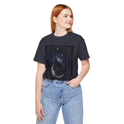 My Gothic Girl "Raven Moon" Graphic T-Shirt Unisex Gothic Dark Fashion Casual Wear