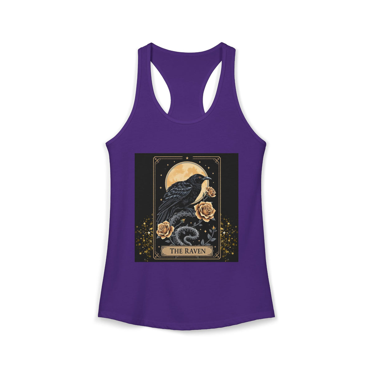 The Raven Tarot Card Women's Tank Top — Gothic Mystic