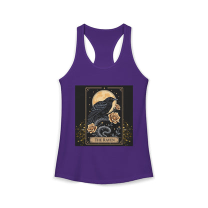 The Raven Tarot Card Women's Tank Top — Gothic Mystic