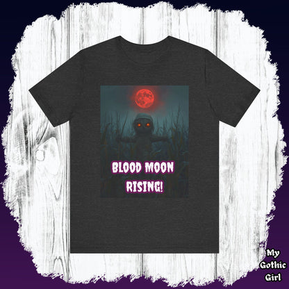 My Gothic Girl "Blood Moon Rising" Graphic T-Shirt Unisex Gothic Dark Fashion Casual Wear