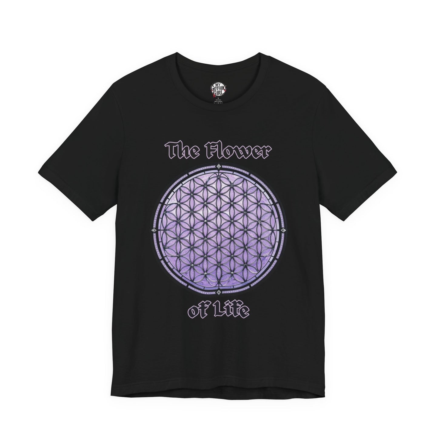 "The Flower of Life"  Gothic Graphic T-Shirt – Alt Aesthetic Poetic Goth Street-wear