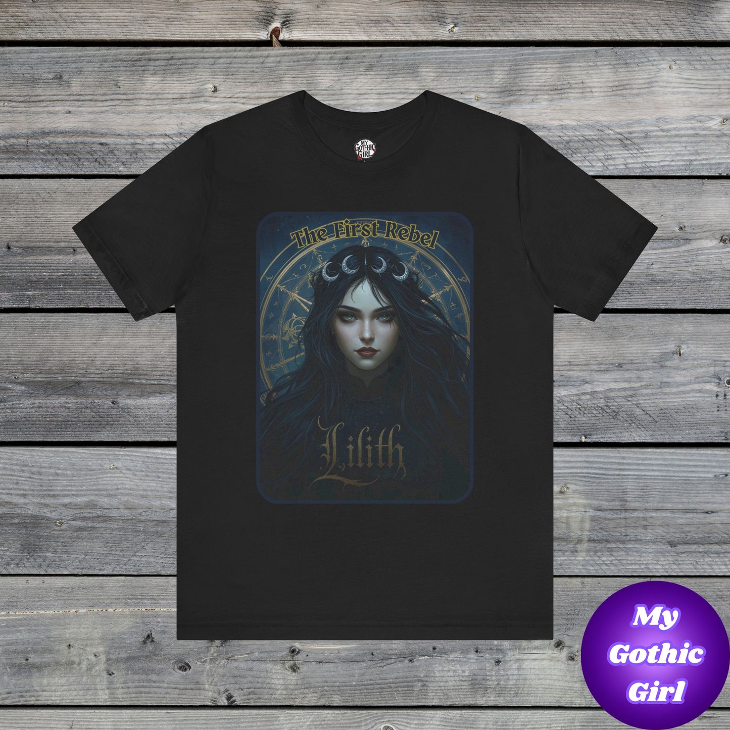 The First Rebel -"Lilith" Graphic T-Shirt – Alt Aesthetic Poetic Goth Street-wear