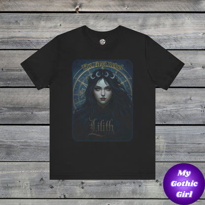 The First Rebel -"Lilith" Graphic T-Shirt – Alt Aesthetic Poetic Goth Street-wear