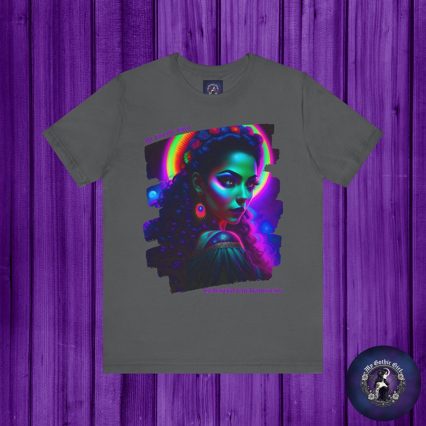 Celestial Enchantress Poetic Goth Graphic Tee – My Gothic Girl