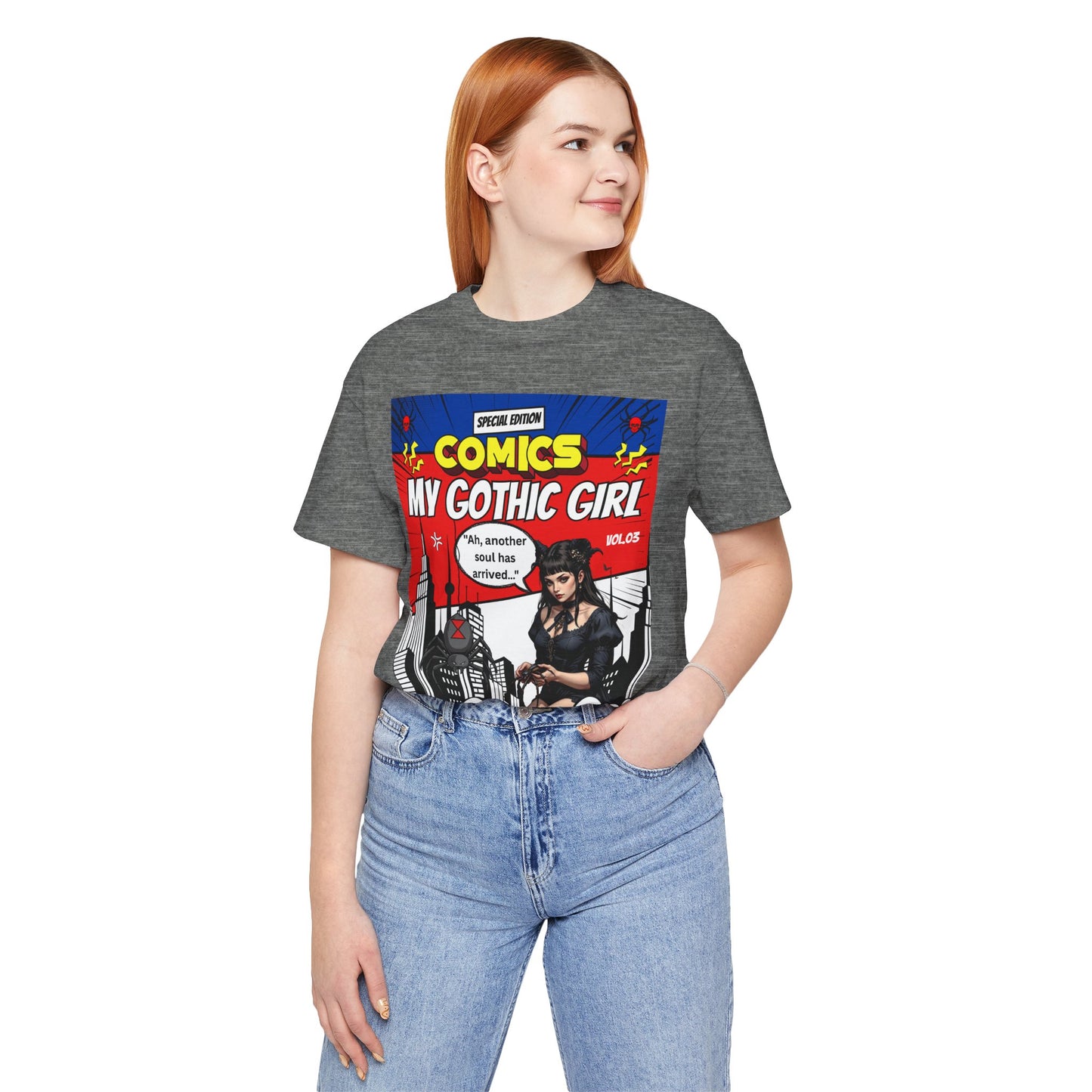 My Gothic Girl Comic Book Graphic Tee – Whimsy Goth Streetwear, Dark Poetry Fashion, Alt Aesthetic Apparel