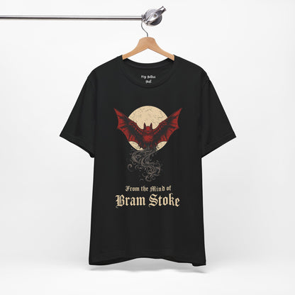 "From The Mind Of Bram Stoker" Gothic Literary Horror T-Shirt