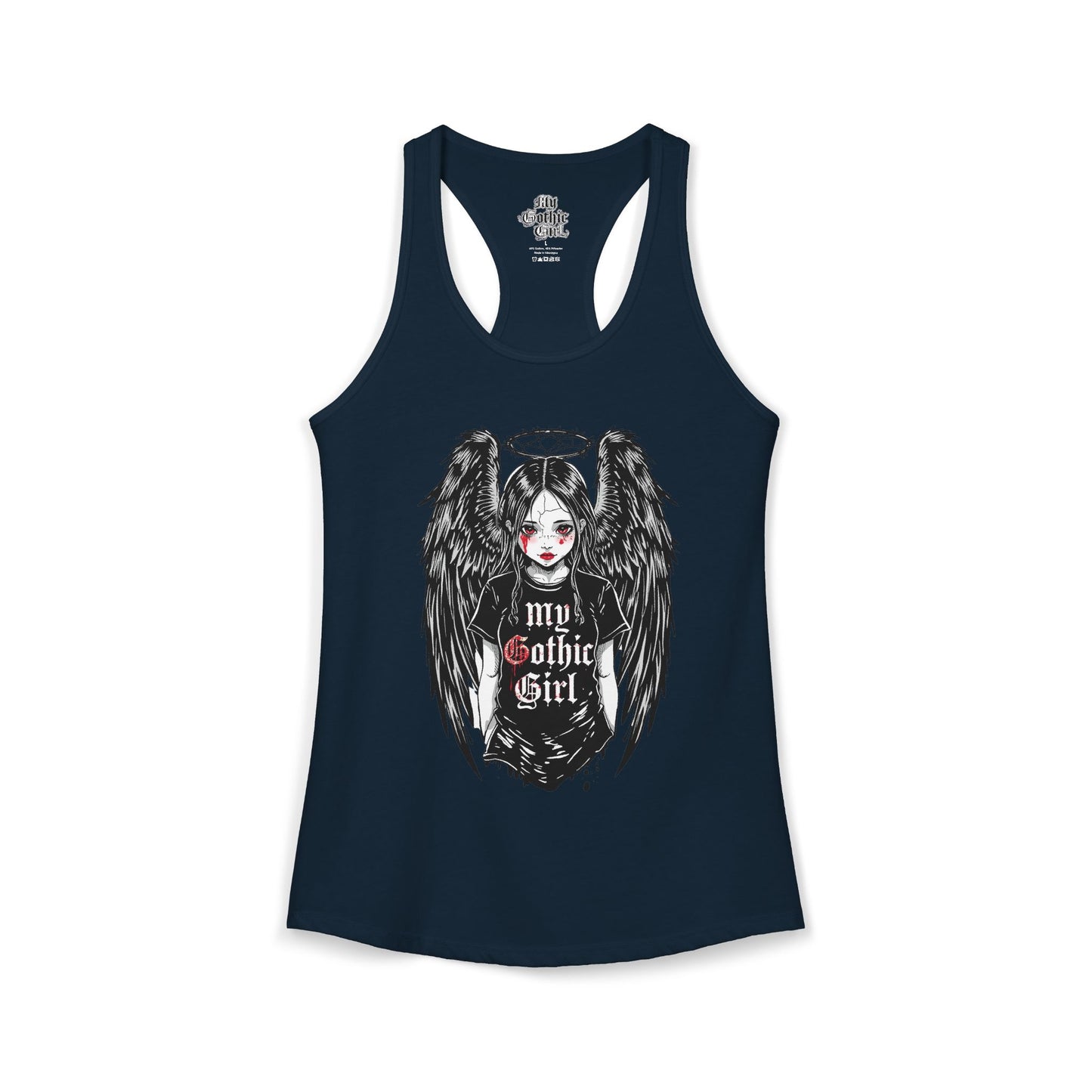My Gothic Girl "Fallen Angel" — Women's Racer-back Tank Top