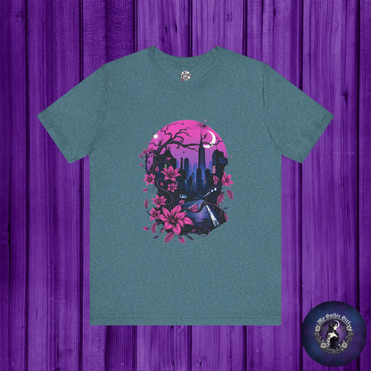 “Dark Bloom” — WhimsyGoth Floral Tee – Alt Aesthetic Poetic Goth Street-wear