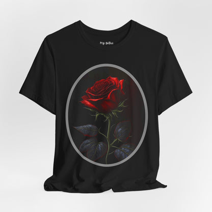 My Gothic Girl T-Shirts for Women & Men "Linda's Red Rose" Dark Aesthetic & Alternative Tees – My Gothic Girl