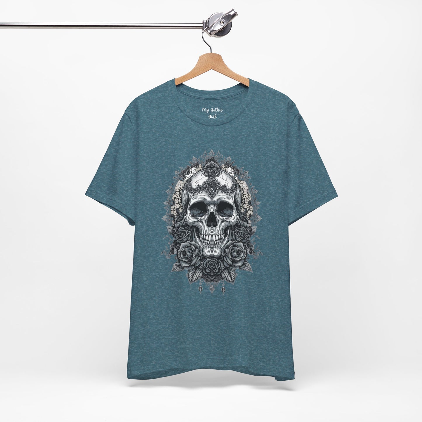 Gothic Skull Elegance T-Shirt