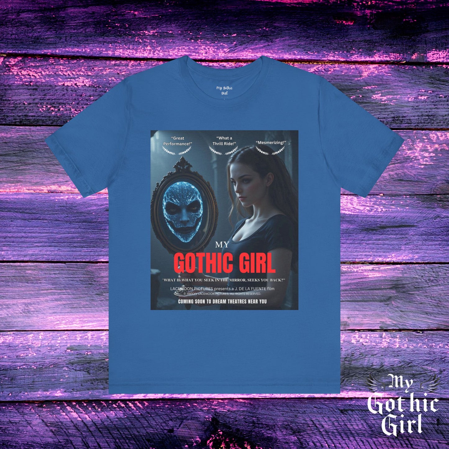 My Gothic Girl "Movie Poster" Graphic Tee – Gothic Streetwear, Whimsy Goth, Dark Poetry Alt Fashion
