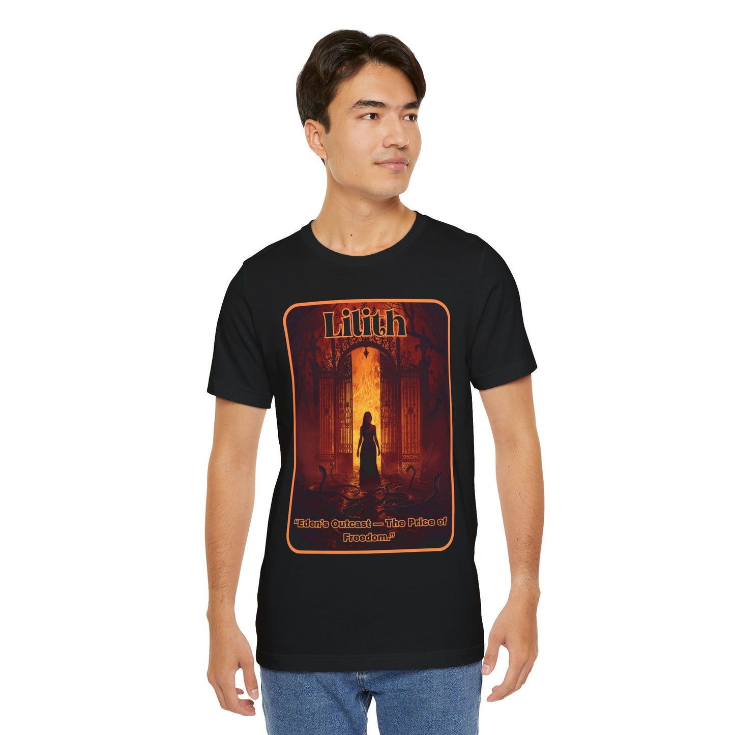 “Lilith  —  Eden’s Outcast, The Price of Freedom.” Graphic T-Shirt – Alt Aesthetic Poetic Goth Street-wear