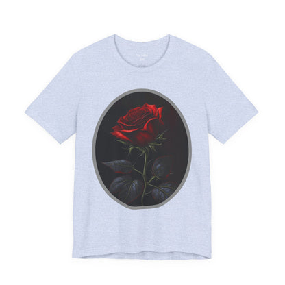 My Gothic Girl T-Shirts for Women & Men "Linda's Red Rose" Dark Aesthetic & Alternative Tees – My Gothic Girl