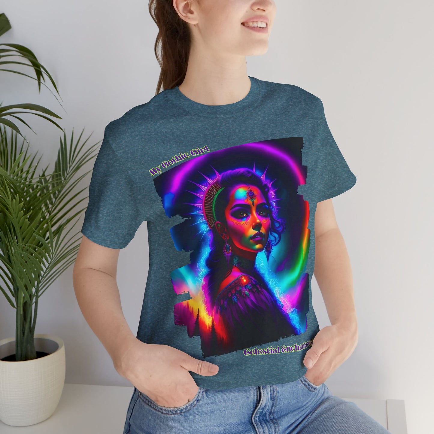 Celestial Enchantress Poetic Goth Graphic Tee – My Gothic Girl