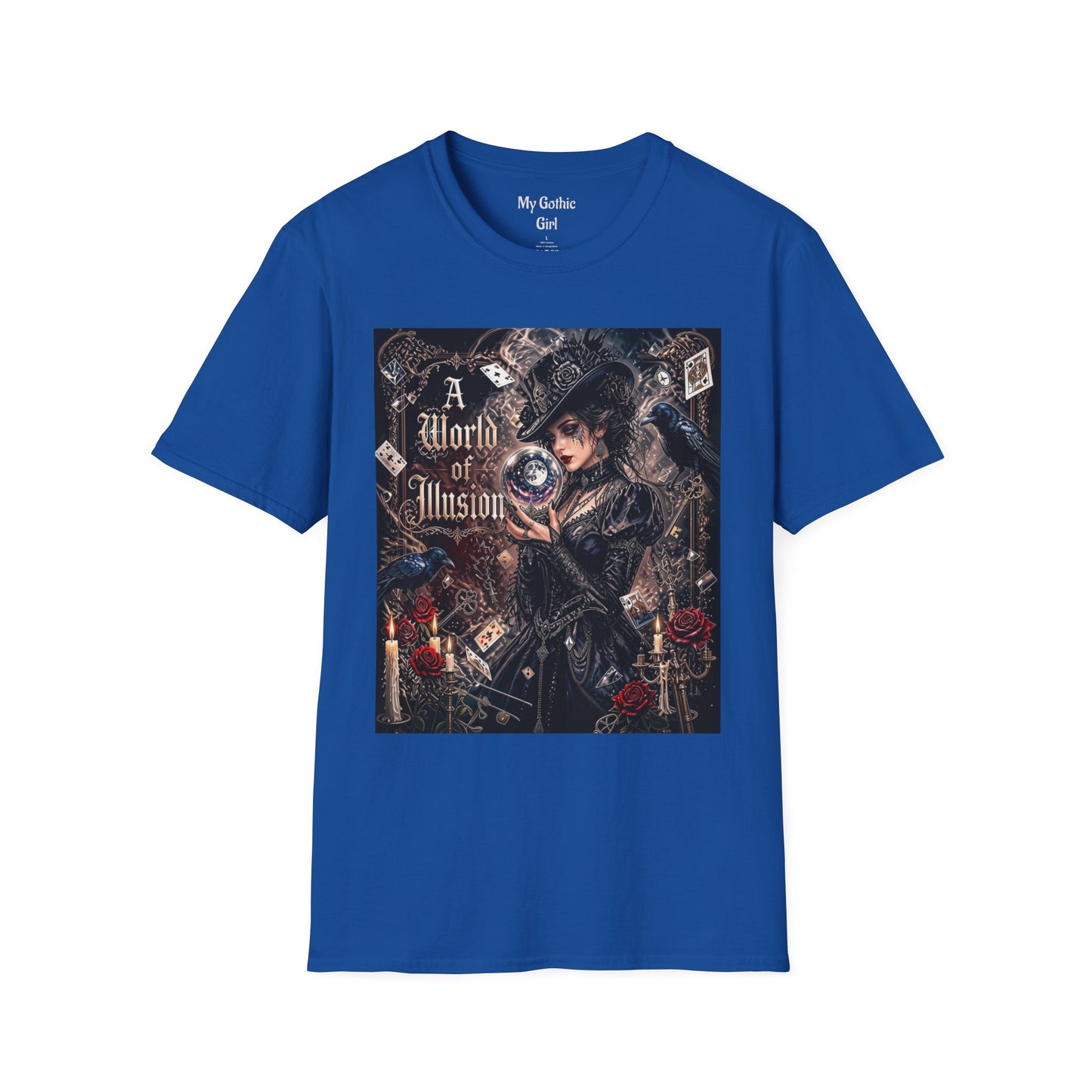 A World of Illusion T-Shirt — Gothic Fortune Teller Magic Tee