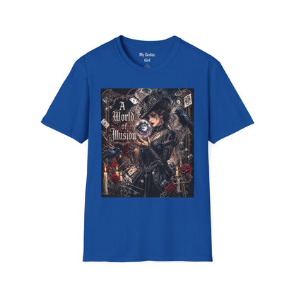 A World of Illusion T-Shirt — Gothic Fortune Teller Magic Tee