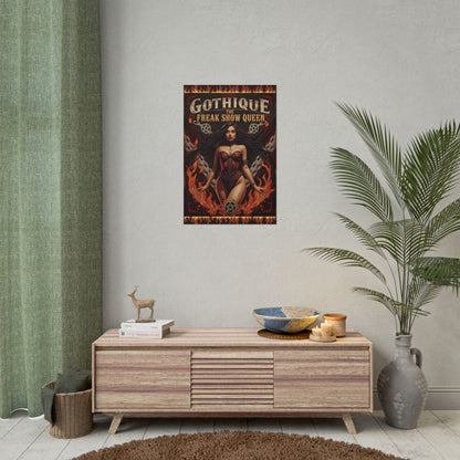 Gothique The Freak Show Queen - Wall Art Poster