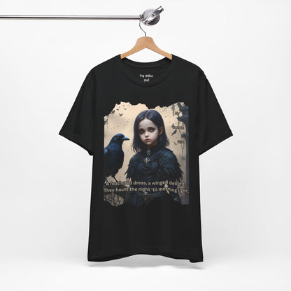 My Gothic Girl T-Shirt "Black Raven"  Whimsy Goth, Goth Fashion, Poetic Gothic Street Wear