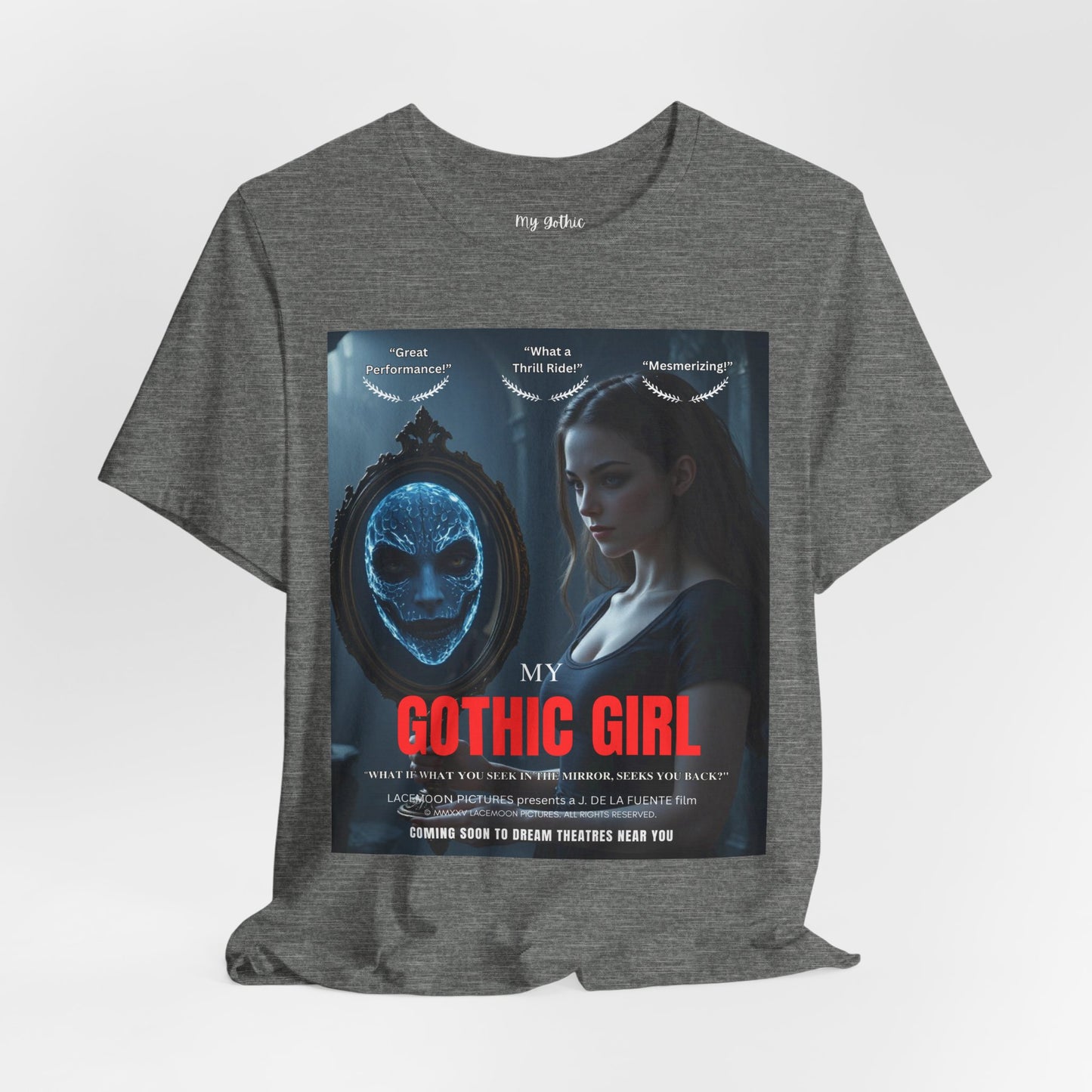 My Gothic Girl "Movie Poster" Graphic Tee – Gothic Streetwear, Whimsy Goth, Dark Poetry Alt Fashion