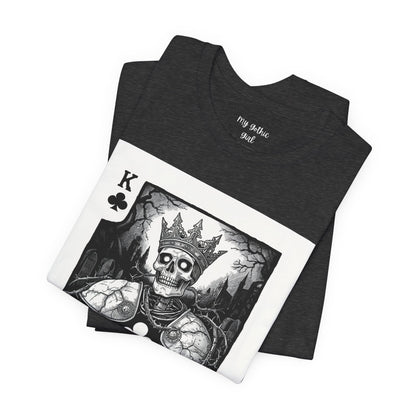 King of Clubs Skeleton Playing Card T‑Shirt
