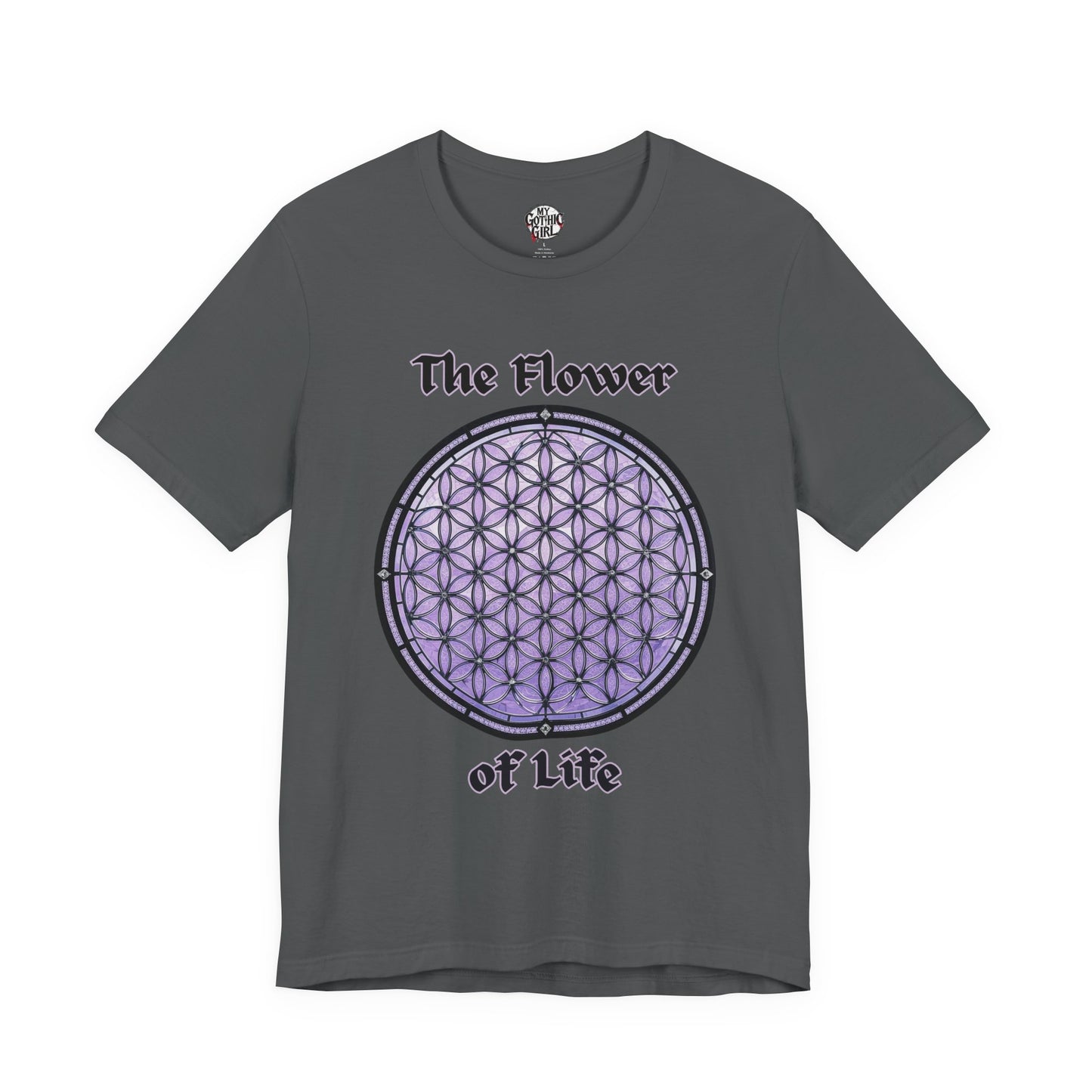 "The Flower of Life"  Gothic Graphic T-Shirt – Alt Aesthetic Poetic Goth Street-wear