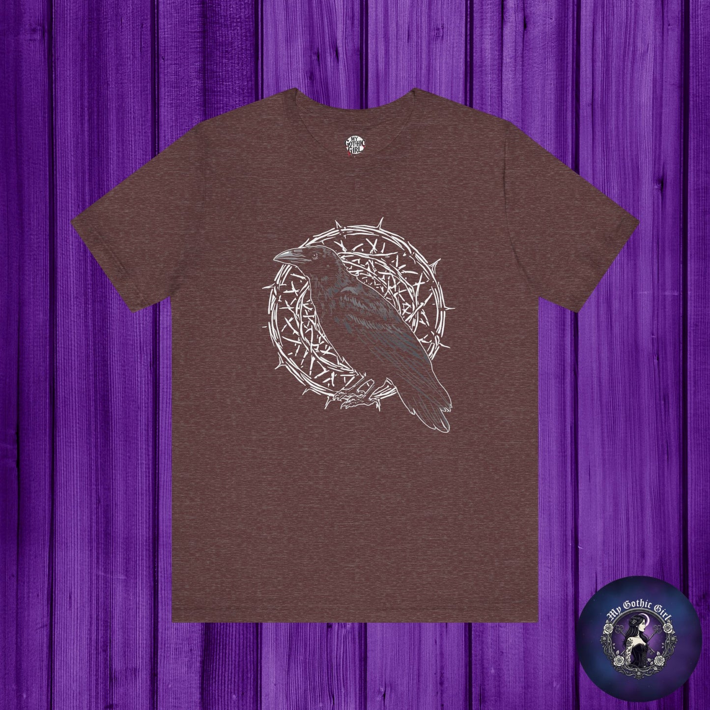 Thorn & Raven Gothic Graphic T-Shirt – Alt Aesthetic Poetic Goth Streetwear