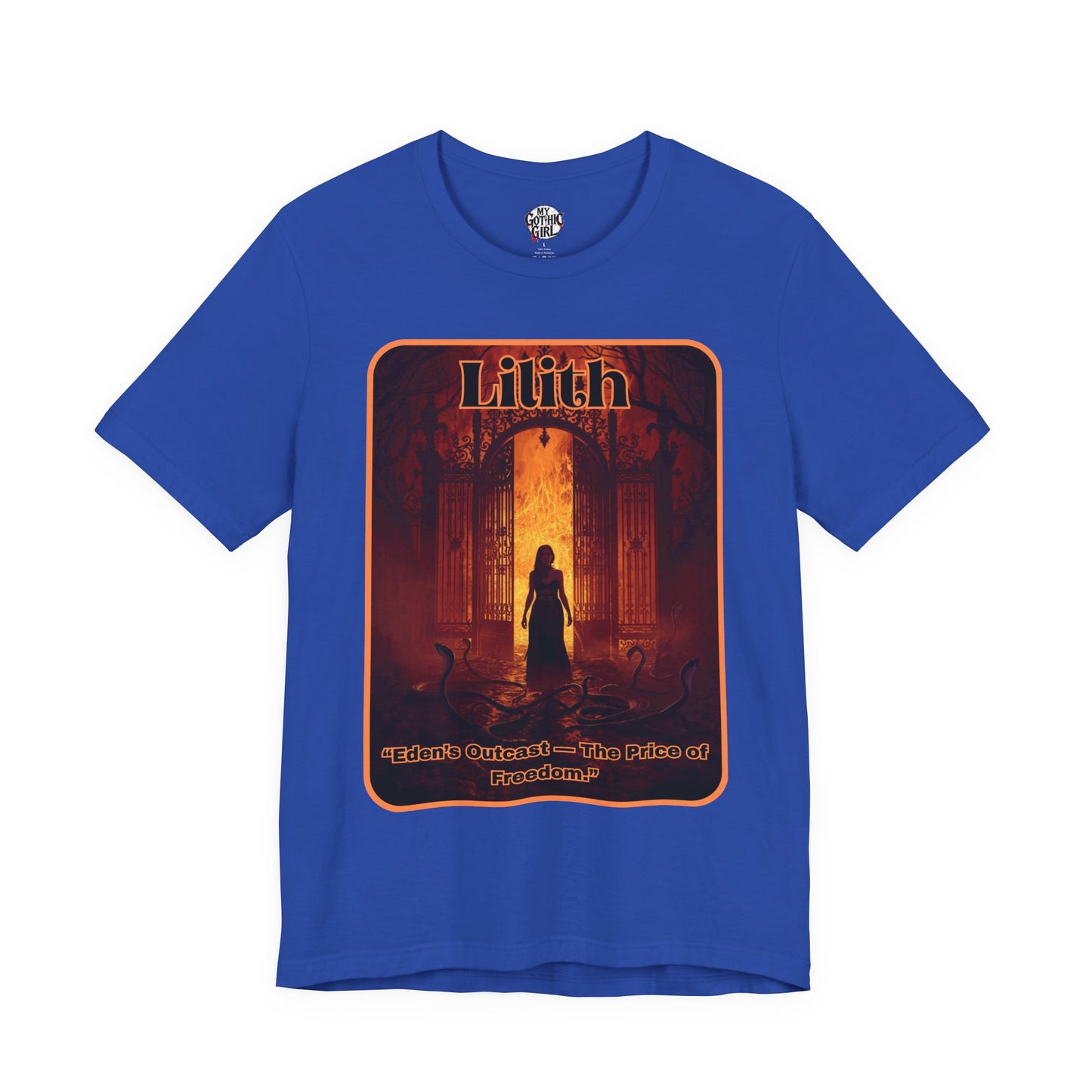 “Lilith  —  Eden’s Outcast, The Price of Freedom.” Graphic T-Shirt – Alt Aesthetic Poetic Goth Street-wear