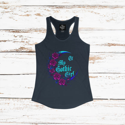 My Gothic Girl Celestial Lunar Garden Gothic Racerback Tee