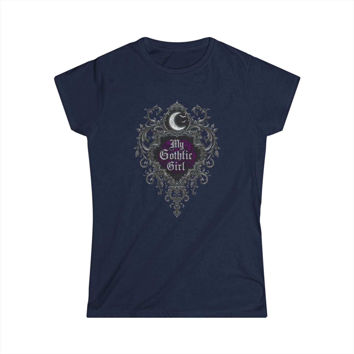 Gothic Moon Tee — "My Gothic Girl" Women's Graphic Shirt
