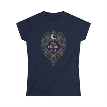 Gothic Moon Tee — "My Gothic Girl" Women's Graphic Shirt