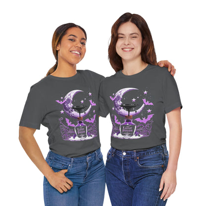 “Lunar Poison” — Celestial Alchemy Gothic Graphic T-Shirt – Alt Aesthetic Poetic Goth Street-wear