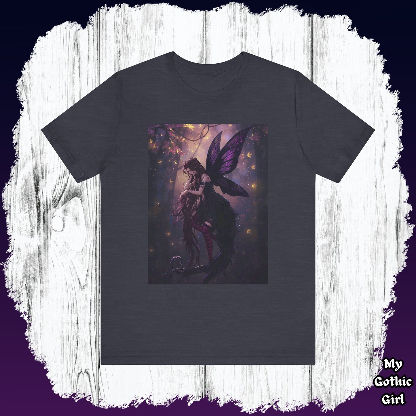 My Gothic Girl "Gothic Fairy" Graphic T-Shirt Unisex Gothic Dark Fashion Casual Wear