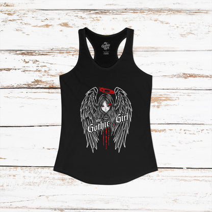 My Gothic Girl "Fallen Angel" — Women's Racer-back Tank Top