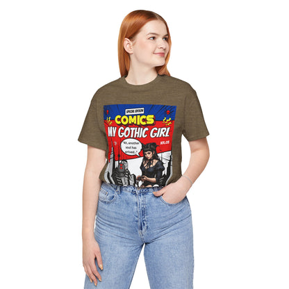 My Gothic Girl Comic Book Graphic Tee – Whimsy Goth Streetwear, Dark Poetry Fashion, Alt Aesthetic Apparel
