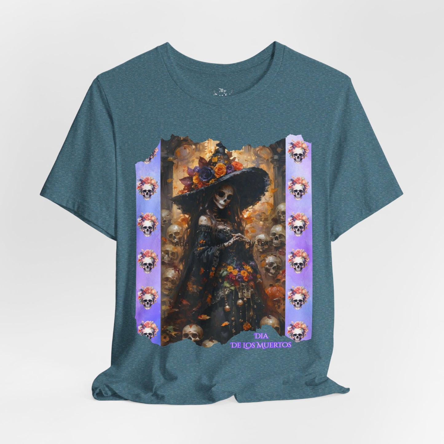 My Gothic Girl Dia De Los Muertos Graphic Tee – Gothic Streetwear, Whimsy Goth, Dark Poetry Alt Fashion