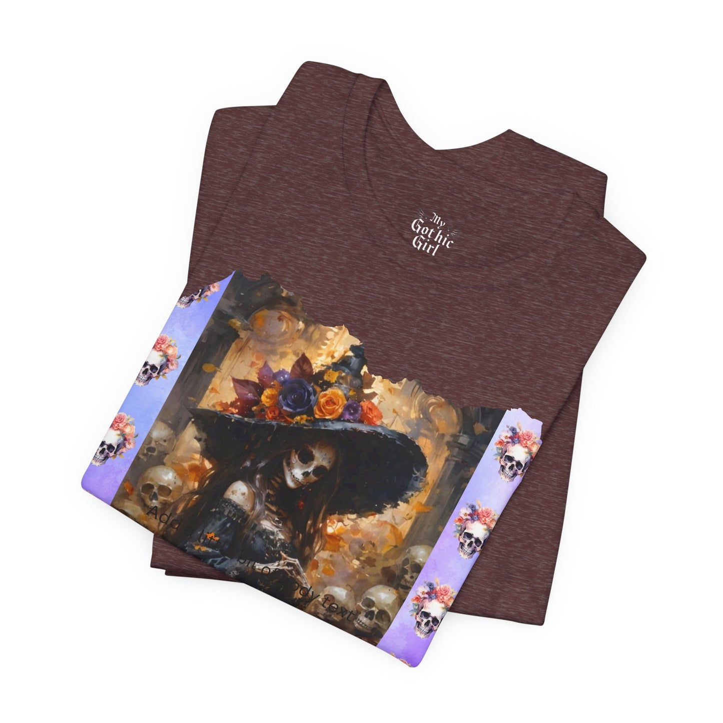 My Gothic Girl Dia De Los Muertos Graphic Tee – Gothic Streetwear, Whimsy Goth, Dark Poetry Alt Fashion