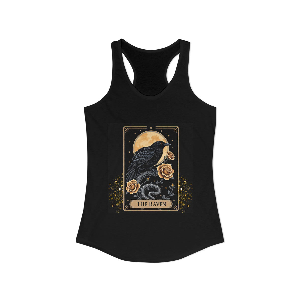 The Raven Tarot Card Women's Tank Top — Gothic Mystic